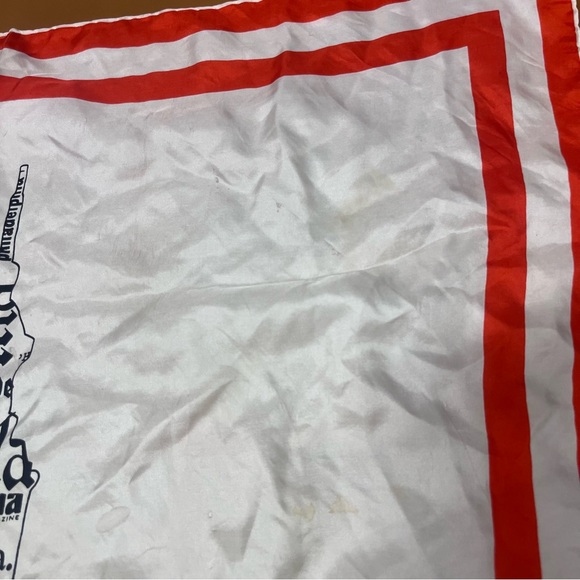 Vtg Philadelphia Silk Scarf with Red Border Made in Italy - Picture 4 of 9
